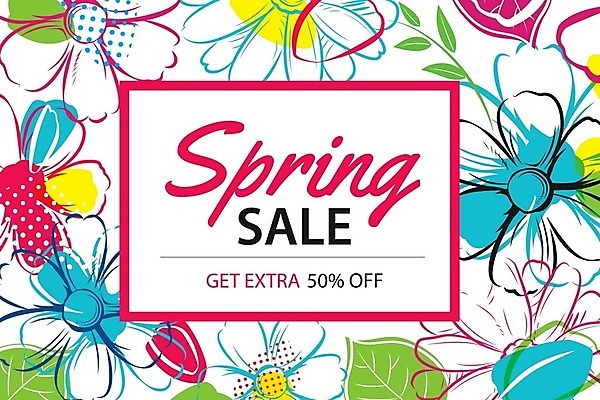 EPS 해외이미지 계절 꽃 백그라운드 꽃무늬 일러스트 사람없음 세일 봄 해외202009 해외일러스트 식물 무늬 파일형식 벡터