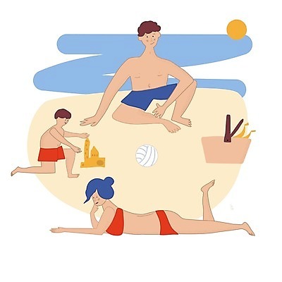 EPS 해외이미지 캐릭터 커플 행복 아들 어린이 음식 모래 바다 여행 일러스트 가족 놀이 엄마 휴가 함께함 미소 사람 소년 성인 야외 여름 소풍 게임 아빠 만화 주말 손그림 해외202009 해외일러스트 일러캐릭터 계절 남자 감정 컨셉 관계 표정 야외활동 파일형식 벡터