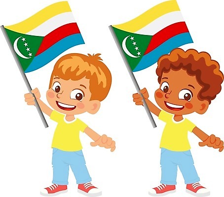 EPS 해외이미지 전신 남자 어린이 일러스트 들기 소년 두명 국기 소년만 해외202009 해외일러스트 모션 사람 남자만 어린이만 파일형식 벡터