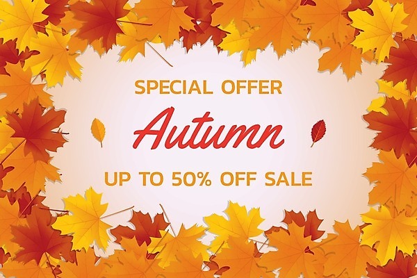 EPS 해외이미지 계절 잎 일러스트 쇼핑 세일 거래 가을 추수감사절 승진 제의 해외202009 해외일러스트 식물 기독교 파일형식 벡터