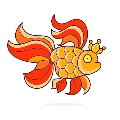 EPS 해외이미지 동물캐릭터 일러스트 어류 사람없음 금붕어 해외202009 해외일러스트 일러캐릭터 동물 캐릭터 수중동물 파일형식 벡터