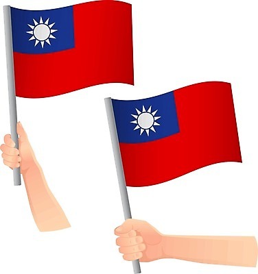EPS 해외이미지 손 물결 일러스트 세트 자유 축하 깃발 작음 대만 심볼 사인 애국심 독립 전국 해외202009 해외일러스트 아시아 컨셉 신체부위 크기 파일형식 벡터 나라 사람