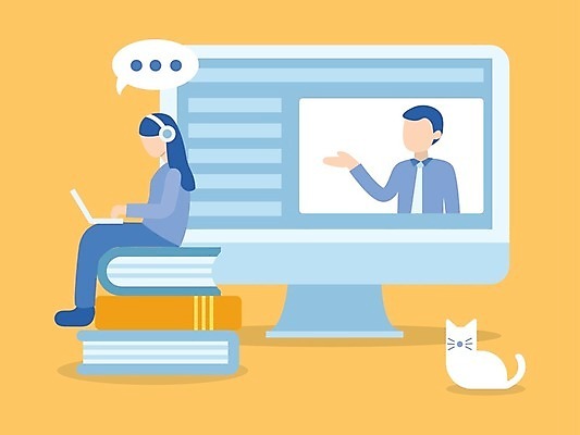 EPS 해외이미지 학생 디자인 여자 교육 컨셉 인터넷 일러스트 비즈니스 교실 탁자 주택 앉기 책 노트북 학습 스터디 컴퓨터 공책 고양이 웹 업무 네트워크 플랫 강의 대학교 온라인 온라인강의 이러닝 해외202009 해외일러스트 가구 포유류 학교 모션 문구용품 사람 건물 전자제품 반려동물 작업 파일형식 벡터 언택트