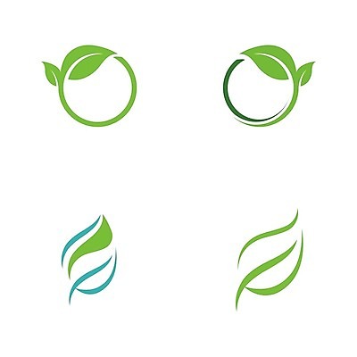 EPS 해외이미지 일러스트 나뭇잎 사람없음 초록색 원형 에코 해외202009 해외일러스트 도형 컬러 잎 환경 파일형식 벡터