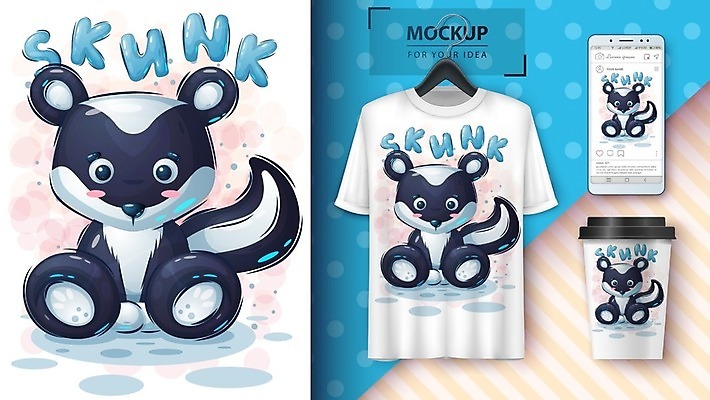EPS 해외이미지 캐릭터 티셔츠 일러스트 사람없음 스마트폰 테이크아웃컵 목업 벡터 해외202009 해외일러스트 일러캐릭터 셔츠 컵 핸드폰 스마트기기 파일형식