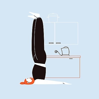 EPS 해외이미지 전신 남자 포즈 거실 일러스트 요가 건강 한명 성인 운동 성인남자한명만 해외202009 해외일러스트 1 웰빙 사람 남자한명만 성인남자만 파일형식 벡터