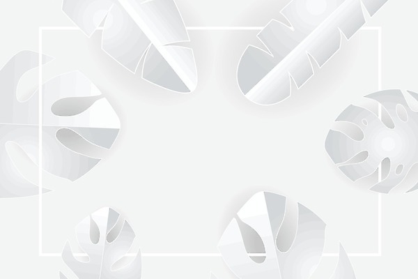 EPS 해외이미지 종이 백그라운드 잎 일러스트 프레임 바나나 손바닥 여름 회색 흰색 그늘 자르기 심플 스타일 미니멀리스트 해외202009 해외일러스트 식물 손 계절 컬러 과일 모션 파일형식 벡터