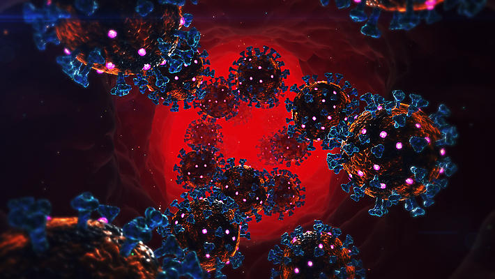 포토 JPG 해외이미지 과학 세포 건강 병원 경고 가면 안전 사람없음 글로벌 약 3D 열 바이러스 보호 질병 위험 예방 생물학 감염 먼지 박테리아 돌봄 백신 인플루엔자 전염병 해외202009 해외포토 교육 컨셉 의학 모션 디지털합성 파일형식