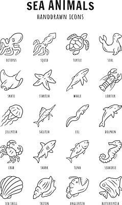 EPS 해외이미지 동물 편집 디자인 선 바다 컨셉 일러스트 자연 생물 연체동물 어류 물 세트 픽토그램 세계 바닷속 수중 수영 웹 게 껍질 참치 장어 심볼 고래 돌고래 사인 오징어 그림 윤곽 상어 팩 수족관 고립 동물상 얇은 주민 타격 항목 해외202009 해외일러스트 자연요소 인터넷 포유류 모션 무척추동물 갑각류 조형물 수중동물 화장품 수상스포츠 생태계 파일형식 벡터