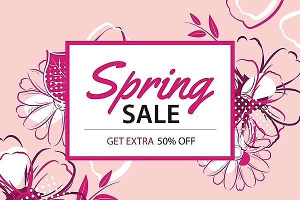 EPS 해외이미지 계절 꽃 백그라운드 꽃무늬 일러스트 사람없음 세일 봄 해외202009 해외일러스트 식물 무늬 파일형식 벡터