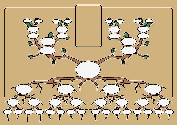 EPS 해외이미지 나무 할아버지 할머니 어린이 선 일러스트 가족 엄마 그리기 아빠 만화 해외202009 해외일러스트 식물 여자 노년 남자 관계 모션 사람 파일형식 벡터