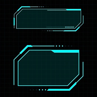 EPS 해외이미지 일러스트 프레임 사람없음 디지털 사이버 UI 인터페이스 해외202009 SF 해외일러스트 파일형식 벡터