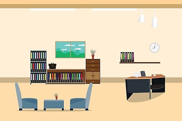 EPS 해외이미지 디자인 벽 시계 가구 백그라운드 컨셉 인터넷 의자 오렌지 일러스트 비즈니스 창문 하늘 책장 직장 실내 내부 건물 그래픽 책 소파 사무실 방 도시 업무 플랫 도심 만화 책상 서식 문서 파일 모음 타운 리빙 해외202009 해외일러스트 건축물 생활용품 과일 회사 작업 파일형식 벡터