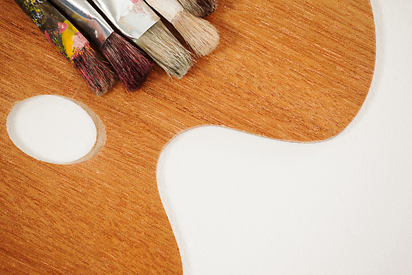 포토 JPG 해외이미지 탁자 사람없음 목재 미술도구 붓 팔레트 해외202009 해외포토 나무 가구 재료 오브젝트 파일형식