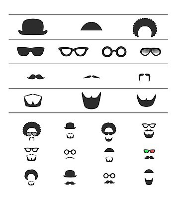 EPS 해외이미지 캐릭터 디자인 남자 실루엣 안경 얼굴 일러스트 장신구 수염 사람 그래픽 세트 선글라스 머리 유행 검은색 수확 흰색 그늘 이슬람교 이발 수집 심볼 콧수염 복고 고립 다듬기 이발사 스타일 힙스터 해외202009 해외일러스트 일러캐릭터 잡화 패션 종교 컬러 농업 모션 촬영기법 신체부위 파일형식 벡터