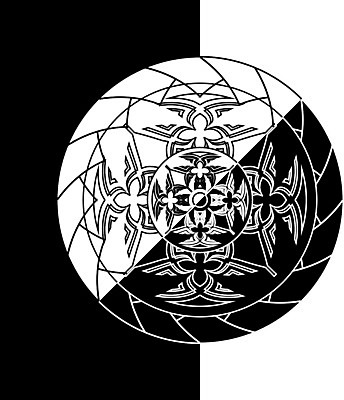 EPS 해외이미지 전통 디자인 일러스트 추상 흑백 미술 그래픽 장식 검은색 골동품 흰색 원형 영혼 중세 신비 문신 심볼 사인 공상 마법 기하학 부족 고딕 대치 대칭 마스코트 옛날 팬던트 해외202009 해외일러스트 도형 컬러 컨셉 무늬 문화예술 촬영기법 역사 파일형식 벡터