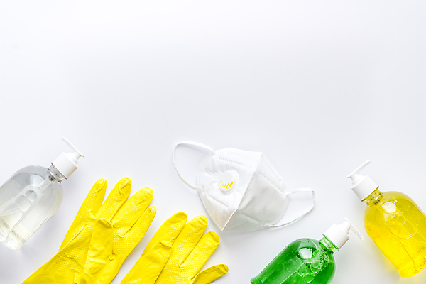 포토 JPG 해외이미지 장갑 가사 마스크 사람없음 위생 청소도구 청소 세제 흰배경 고무장갑 비누 해외202009 해외포토 잡화 백그라운드 위생용품 흰색 도구 고무 파일형식