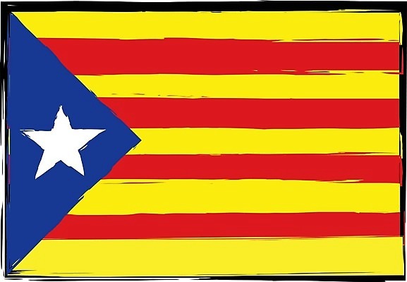 EPS 해외이미지 디자인 배너 유럽 별 문화 여행 백그라운드 컨셉 일러스트 그래픽 세계 노란색 검은색 자유 유로 깃발 역사 스페인 심볼 영토 깃대 아라곤 바르셀로나 애국심 고립 공화국 독립 스페인어 엘리먼트 전국 정부 정치 지리 해외202009 해외일러스트 자연요소 나라 컬러 돈 파일형식 벡터