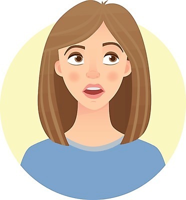 EPS 해외이미지 캐릭터 디자인 여자 감정 얼굴 일러스트 사람 10대 세트 머리 플랫 만화 고립 아바타 표현성 해외202009 해외일러스트 일러캐릭터 청소년 신체부위 파일형식 벡터