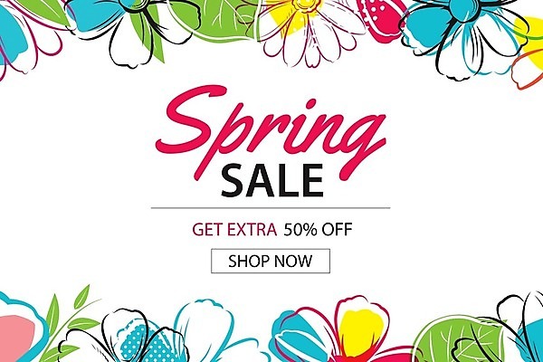 EPS 해외이미지 계절 꽃 백그라운드 꽃무늬 일러스트 사람없음 세일 봄 해외202009 해외일러스트 식물 무늬 파일형식 벡터