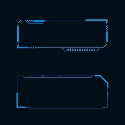 EPS 해외이미지 일러스트 프레임 사람없음 디지털 사이버 UI 인터페이스 해외202009 SF 해외일러스트 파일형식 벡터