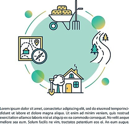 EPS 해외이미지 라이프스타일 도로 지도 농업 일러스트 주택 사람모양 사람없음 농장 시골 전원생활 해외202009 해외일러스트 모양 산업 길 교통시설 건물 생활 파일형식 벡터