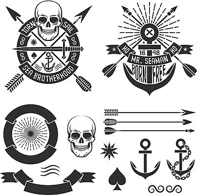 EPS 해외이미지 전통 디자인 배너 리본 바다 스티커 일러스트 화살 골격 항해 미술 그래픽 장식 세트 머리 꼬리표 라벨 수확 골동품 클래식 인쇄 위험 문신 심볼 깃털 사인 그림 복고 해군 선원 배지 해적 닻 우표 휘장 고립 엘리먼트 옛날 해골모형 스타일 힙스터 해외202009 해외일러스트 패션 컨셉 농업 배_교통 문화예술 군대 프레임 신체부위 모형 도둑 파일형식 벡터