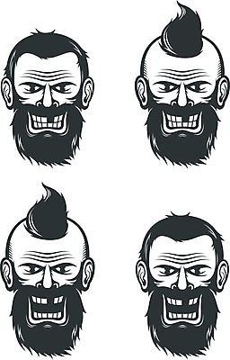 EPS 해외이미지 캐릭터 헤어스타일 남자 감정 유럽 얼굴 일러스트 수염 미술 사람 성인 머리 유행 검은색 외침 분노 표현 입 만화 이발 콧수염 복고 이모티콘 나쁜 고립 비명 이발사 아바타 스타일 해외202009 튀르키예 해외일러스트 일러캐릭터 나라 아시아 컬러 문화예술 신체부위 소리 파일형식 벡터