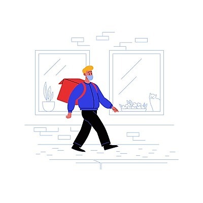 EPS 해외이미지 캐릭터 잡화 선 음식 일러스트 거리 패스트푸드 가면 사람 빨간색 걷기 식당 검은색 저녁식사 카페 화물 흰색 표현 신선 그룹 플랫 배달원 군중 상품 예방 패키지 엘리먼트 헬프 해외202009 해외일러스트 일러캐릭터 직업 컬러 모션 상점 식사 운송업 도움 인스턴트 파일형식 벡터