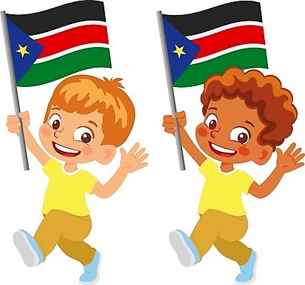 EPS 해외이미지 전신 캐릭터 남자 어린이 일러스트 들기 소년 두명 국기 남쪽 소년만 해외202009 해외일러스트 일러캐릭터 모션 사람 방향 남자만 어린이만 파일형식 벡터