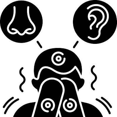 EPS 해외이미지 디자인 실루엣 컨셉 일러스트 건강 치료 픽토그램 검은색 웹 소리 듣기 고통 짜증 체험 감각 플랫 질병 심볼 코 냄새 귀 장애 알레르기 고립 고체 돌봄 상형문자 엘리먼트 응답 증상 활자 해외202009 해외일러스트 문자 감정 컬러 인터넷 의학 모션 촬영기법 신체부위 활자판 파일형식 벡터