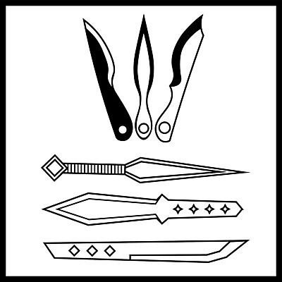 EPS 해외이미지 실루엣 무기 스포츠 컨셉 일러스트 흑백 손잡이 취미 금속 일본 검은색 장비 흰색 공구 칼날 방어 던지기 칼 보호 위험 자르기 수집 철 심볼 사인 군용 싸움 전쟁 사냥 날카로움 윤곽 면도기 단검 고립 작전 철강 생존 해외202009 해외일러스트 아시아 컬러 모션 재질 군대 촬영기법 어류 위생용품 도구 검 파일형식 벡터