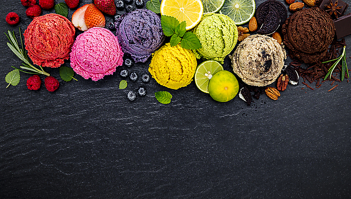 포토 JPG 해외이미지 음식 오렌지 과일 딸기 아이스크림 사람없음 초콜릿 견과류 달콤 레몬 민트 블루베리 산딸기 호두 라임 바닐라 젤라또 해외202009 해외포토 디저트 맛 허브 파일형식