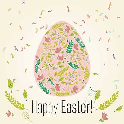 EPS 해외이미지 일러스트 부활절 타이포그라피 사람없음 부활절계란 해외202009 해외일러스트 문자 기념일 계란 파일형식 벡터