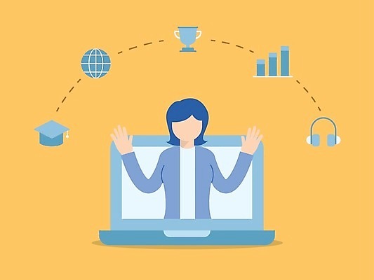 EPS 해외이미지 학생 교육 컨셉 인터넷 일러스트 비즈니스 졸업 통신 학교 수업 사람 노트북 학습 스터디 컴퓨터 사무실 디지털 강사 교사 웹 관찰 가르침 플랫 강의 대학교 온라인 동영상 가정교사 온라인강의 이러닝 해외202009 해외일러스트 직업 모션 전자제품 파일형식 벡터 언택트