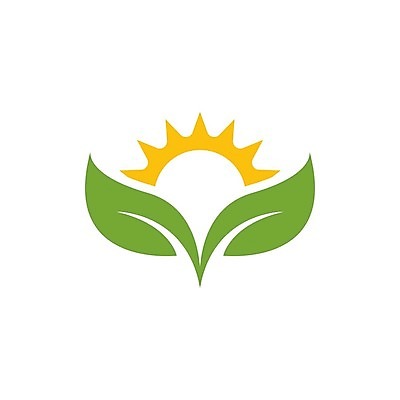 EPS 해외이미지 일러스트 나뭇잎 사람없음 초록색 태양 에코 해외202009 해외일러스트 자연요소 컬러 잎 환경 파일형식 벡터