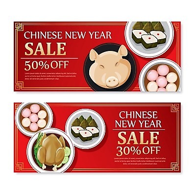 EPS 해외이미지 일러스트 사람없음 세일 중식 상품권 쿠폰 중국집 해외202009 해외일러스트 음식 상점 파일형식 벡터