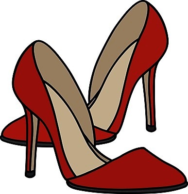 EPS 해외이미지 여자 신발 일러스트 슬리퍼 빨간색 유행 클래식 우아함 가죽 만화 법정 해외202009 해외일러스트 컬러 컨셉 사람 파일형식 벡터