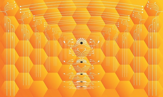 EPS 해외이미지 모양 템플릿 디자인 배너 종이 벽 백그라운드 패턴 곡선 일러스트 벽지 표면 추상 미래 미술 그래픽 장식 빛 컬러풀 노란색 유행 디지털 직물 인쇄 천 타일 질감 각도 모자이크 육각형 꿀 기하학 벌집 구성 폴리곤 스타일 해외202009 해외일러스트 도형 선 컬러 컨셉 무늬 문화예술 파일형식 벡터