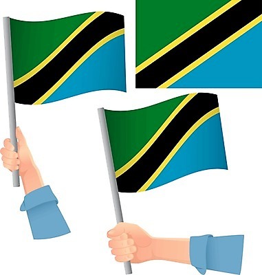 EPS 해외이미지 손 배너 물결 일러스트 깃발 심볼 탄자니아 해외202009 해외일러스트 아프리카 신체부위 파일형식 벡터