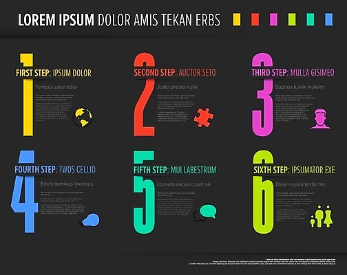 EPS 해외이미지 템플릿 1 디자인 종이 백그라운드 컨셉 2 일러스트 3 설명 타이포그라피 숫자 꼬리표 라벨 웹 어둠 줄무늬 인포그래픽 신용카드 4 선택 큼 6 심볼 옵션 레이아웃 심플 페이지 5 질서 승진 단계 순서 진행 강렬 방법 조작 해외202009 해외일러스트 문자 무늬 인터넷 모션 프레임 금융 예절 크기 파일형식 벡터