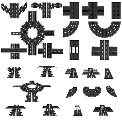 EPS 해외이미지 도로 길 선 조각 여행 포크 십자가 지도 곡선 일러스트 교통시설 자동차 거리 세트 장난감 원형 고속도로 보행자 모서리 계획 정상 오솔길 아스팔트 수집 교차로 사인 통로 회전 짐차 타운 통과 종료 고립 길가 방법 직진 해외202009 해외일러스트 도형 식기 육상교통 교통 컨셉 도시 시설 파일형식 벡터