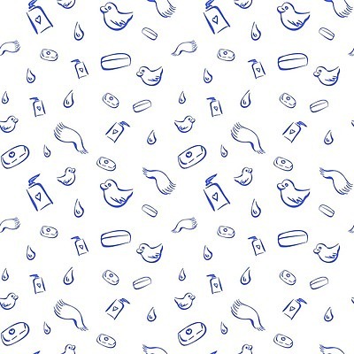 EPS 해외이미지 클립아트 손 디자인 어린이 백그라운드 패턴 일러스트 벽지 추상 오리 건강 그래픽 물 파란색 수건 목욕 욕실 덮개 흰색 액체 떨어짐 보호 씻기 빨래 낙서 만화 스케치 그림 질감 윤곽 감염 비누 고무 돌봄 위생관리 해외202009 해외일러스트 자연요소 컬러 컨셉 가사 무늬 모션 조류 관리 미술 사람 신체부위 위생용품 청결 뚜껑 파일형식 벡터