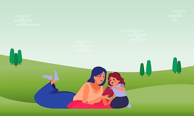 EPS 해외이미지 캐릭터 라이프스타일 공원 여자 남자 딸 행복 어린이 일러스트 장난 가족 포옹 자연 놀이 엄마 함께함 사랑 미소 사람 앉기 소년 성인 야외 초록색 여름 파란색 정원 기쁨 아기 만화 싱글 해외202009 해외일러스트 일러캐릭터 계절 공공시설 감정 컬러 컨셉 관계 안기 모션 표정 생활 생태계 파일형식 벡터