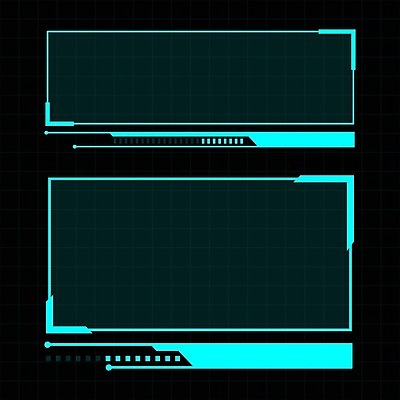 EPS 해외이미지 일러스트 프레임 사람없음 디지털 사이버 UI 인터페이스 해외202009 SF 해외일러스트 파일형식 벡터