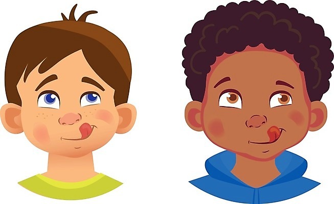 EPS 해외이미지 남자 감정 어린이 인물캐릭터 일러스트 표정 소년 상반신 두명 세트 메롱 소년만 해외202009 해외일러스트 일러캐릭터 캐릭터 모션 사람 남자만 어린이만 파일형식 벡터