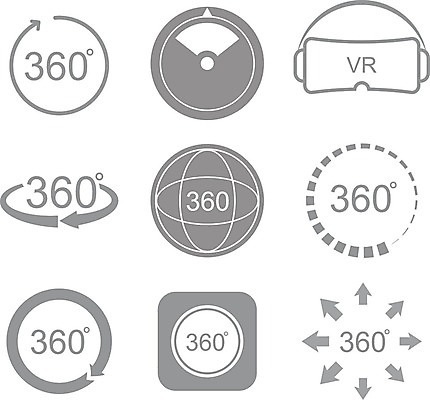 EPS 해외이미지 모양 템플릿 여행 컨셉 일러스트 화살 파노라마 3 그래픽 픽토그램 3D 디지털 원형 플랫 가득함 심볼 사인 회전 각도 배지 가상 해외202009 해외일러스트 도형 촬영기법 디지털합성 파일형식 벡터