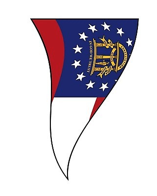 EPS 해외이미지 배너 물결 파도 일러스트 날리기 바람 매달리기 미술 그래픽 미국 깃발 불기 심볼 그림 고립 조지아 해외202009 해외일러스트 자연요소 바다 북아메리카 모션 날씨 문화예술 동유럽 파일형식 벡터