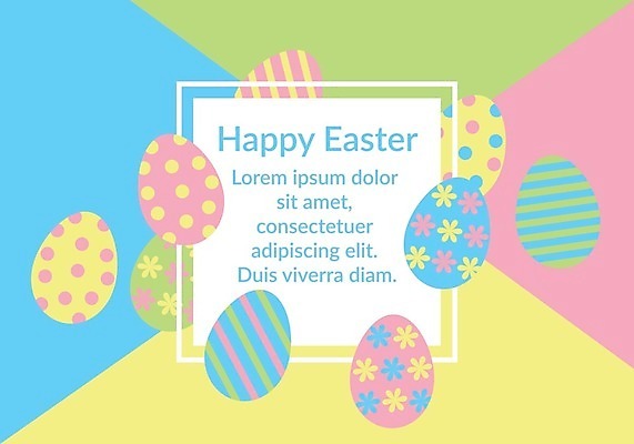 EPS 해외이미지 일러스트 부활절 타이포그라피 사람없음 부활절계란 해외202009 해외일러스트 문자 기념일 계란 파일형식 벡터