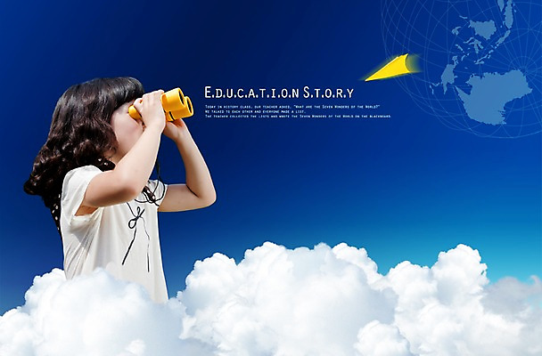 PSD 구름 편집이미지 직업 학생 여자 어린이교육 교육 초등학생 어린이 지도 하늘 한명 사람 동양인 소녀 상반신 생활 옆모습 유치원 유치원생 망원경 한국인 관찰 종이비행기 유치원교육 여자만 여자한명만 어린이만 소녀만 소녀한명만 이미지편집 자연요소 1 뷰포인트 모션 인종 종이접기 파일형식